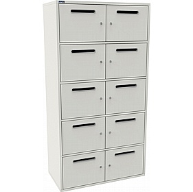 Silverline M:Line 10 Person Metal Postal Locker - Office Storage