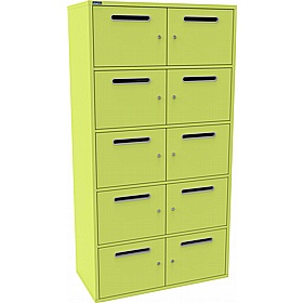 Silverline M:Line 10 Person Metal Postal Locker - Office Storage
