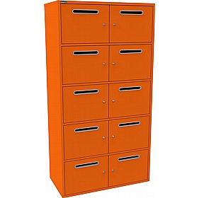 Silverline M:Line 10 Person Metal Postal Locker - Office Storage