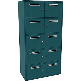 Silverline M:Line 10 Person Metal Postal Locker - Office Storage