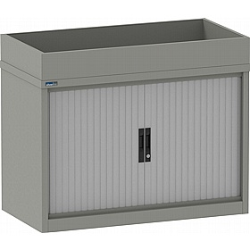 Silverline Kontrax Side Tambour Cupboards with Planter - Office Storage