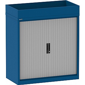 Silverline Kontrax Side Tambour Cupboards with Planter - Office Storage