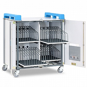 LapCabby 36V Vertical Laptop Charging and Storage Trolley - School Furniture