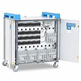 LapCabby 36V Vertical Laptop Charging and Storage Trolley - School Furniture