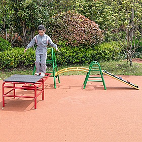 Little Leapers Modular Outdoor 6 Piece Gym Set - School Furniture