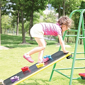 Little Leapers Mini Modular Outdoor Rock Climb Gym Set - School Furniture