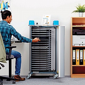 LapCabby Uni 20H Horizontal Laptop Charging and Storage Trolley - School Furniture