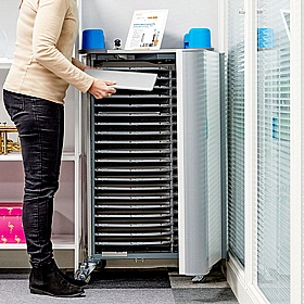 LapCabby Uni 20H Horizontal Laptop Charging and Storage Trolley - School Furniture