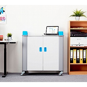 LapCabby Uni 32H Horizontal Laptop Charging and Storage Trolley - School Furniture