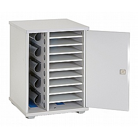 LapCabby Lyte 10H Horizontal Laptop Charging and Storage Cabinet - School Furniture