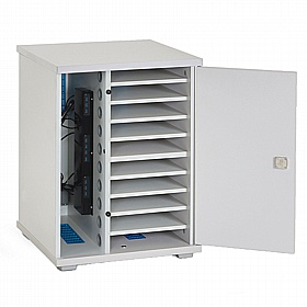 LapCabby Lyte 10H Horizontal Laptop USB Charging and Storage Cabinet - School Furniture