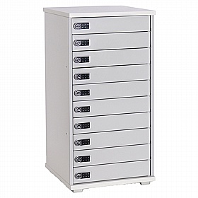 LapCabby Lyte 10H Multi Door Horizontal Laptop Charging and Storage Cabinet - School Furniture