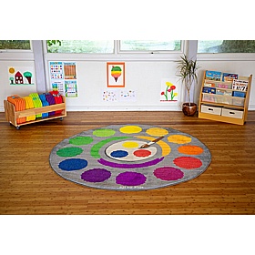 Rainbow Colour Wheel Carpet - School Furniture
