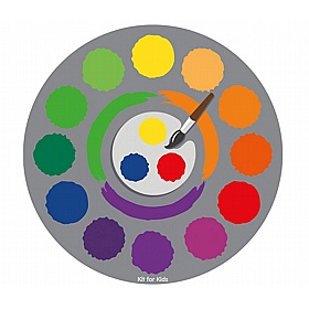 Rainbow Colour Wheel Carpet - School Furniture