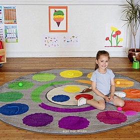 Rainbow Colour Wheel Carpet