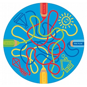 Rainbow Colour Tubes Carpet - School Furniture