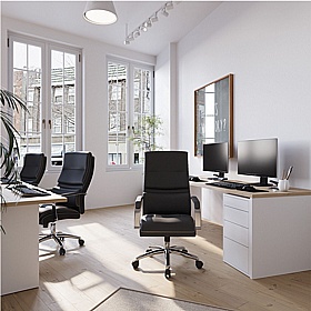 Patriot Leather Faced Executive Office Chairs - Office Chairs