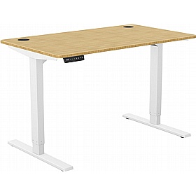 SmartLine Bamboo Sit Stand Office Desks - Office Desks