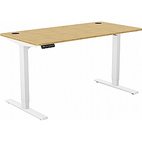 SmartLine Bamboo Sit Stand Office Desks - Office Desks