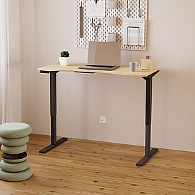 SmartLine Bamboo Curve Sit Stand Office Desks - Office Desks