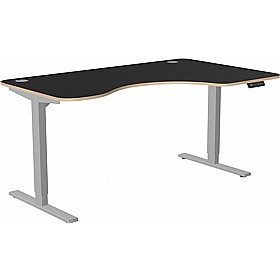 SmartLine Ergonomic Radial Sit Stand Office Desks - Office Desks