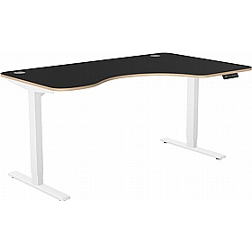 SmartLine Ergonomic Radial Sit Stand Office Desks - Office Desks