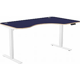 SmartLine Ergonomic Radial Sit Stand Office Desks - Office Desks