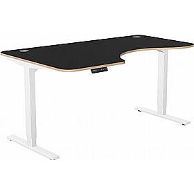 SmartLine Ergonomic Radial Sit Stand Office Desks - Office Desks
