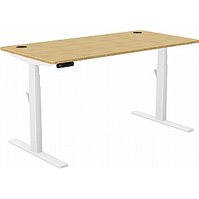 SmartLine Pro Bamboo Sit Stand Office Desks - Office Desks