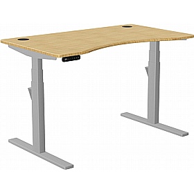 SmartLine Pro Bamboo Curve Sit Stand Office Desks - Office Desks