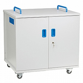 LapCabby Lyte 32H Horizontal Compact Laptop Charging and Storage Trolley - School Furniture