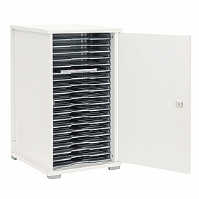 LapCabby Lyte 20 Single Door Horizontal Laptop Charging and Storage Cabinet