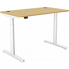 SmartLine Flow Bamboo Sit Stand Office Desks - Office Desks