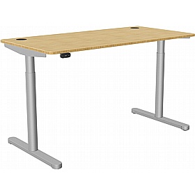 SmartLine Flow Bamboo Sit Stand Office Desks - Office Desks