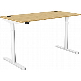 SmartLine Flow Bamboo Sit Stand Office Desks - Office Desks
