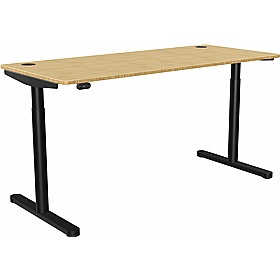 SmartLine Flow Bamboo Sit Stand Office Desks - Office Desks