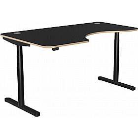 SmartLine Flow Ergonomic Radial Sit Stand Office Desks - Office Desks