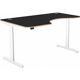 SmartLine Flow Ergonomic Radial Sit Stand Office Desks - Office Desks