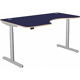 SmartLine Flow Ergonomic Radial Sit Stand Office Desks - Office Desks