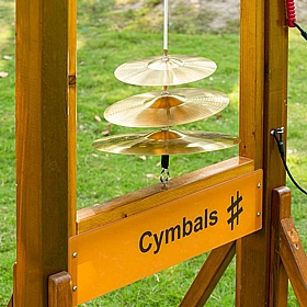 Cymbals Sensory Outdoor Music Frame - School Furniture