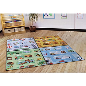 Small World Road Map Set 2 - School Furniture