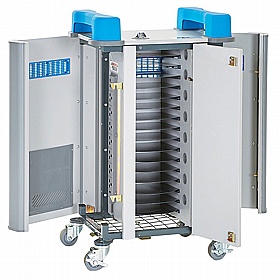 LapCabby Tab 16H Horizontal Single Door Tablet Charging and Storage Trolley - School Furniture