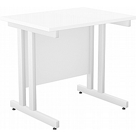 SmartLine Compact Twin Upright Rectangular Office Desk - Office Desks