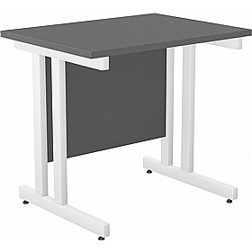 SmartLine Compact Twin Upright Rectangular Office Desk - Office Desks