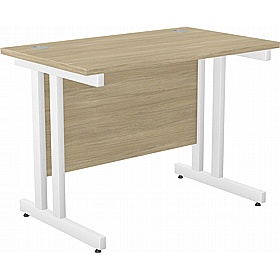 SmartLine Compact Twin Upright Rectangular Office Desk - Office Desks