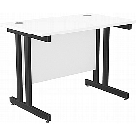 SmartLine Compact Twin Upright Rectangular Office Desk - Office Desks