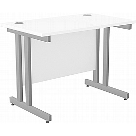 SmartLine Compact Twin Upright Rectangular Office Desk - Office Desks