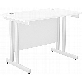 SmartLine Compact Twin Upright Rectangular Office Desk - Office Desks