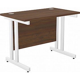 SmartLine Compact Twin Upright Rectangular Office Desk - Office Desks