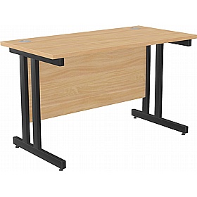 SmartLine Compact Twin Upright Rectangular Office Desk